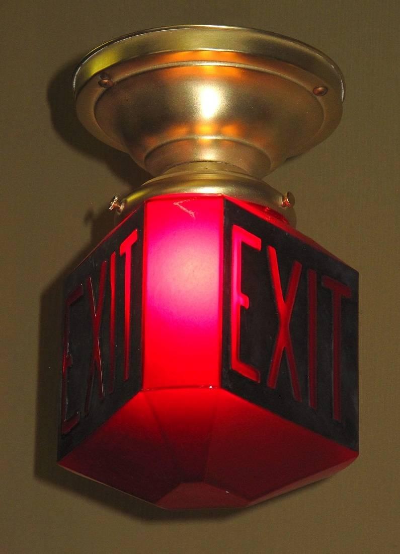 1920s exit sign