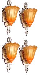 Lincoln Slip Shade Sconces, circa 1929