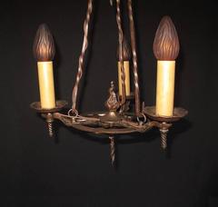 Vintage Craftsman Revival Chandelier