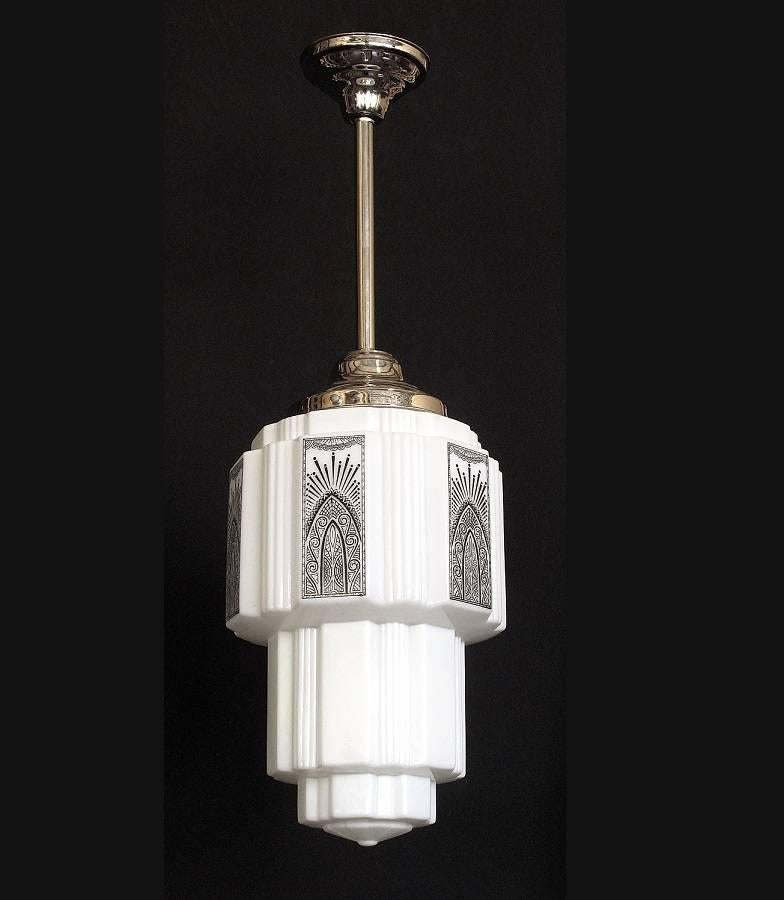 Early 20th Century 1920s Deco Church Skyscraper Fixtures For Sale