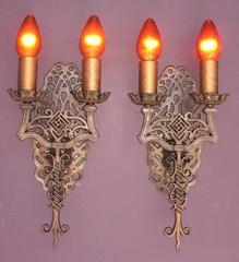 Spanish Revival Sconces, Late 1920s