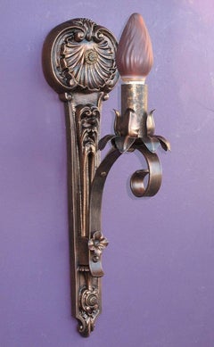 Moe Bridges Single Bulb Cast Iron Sconce