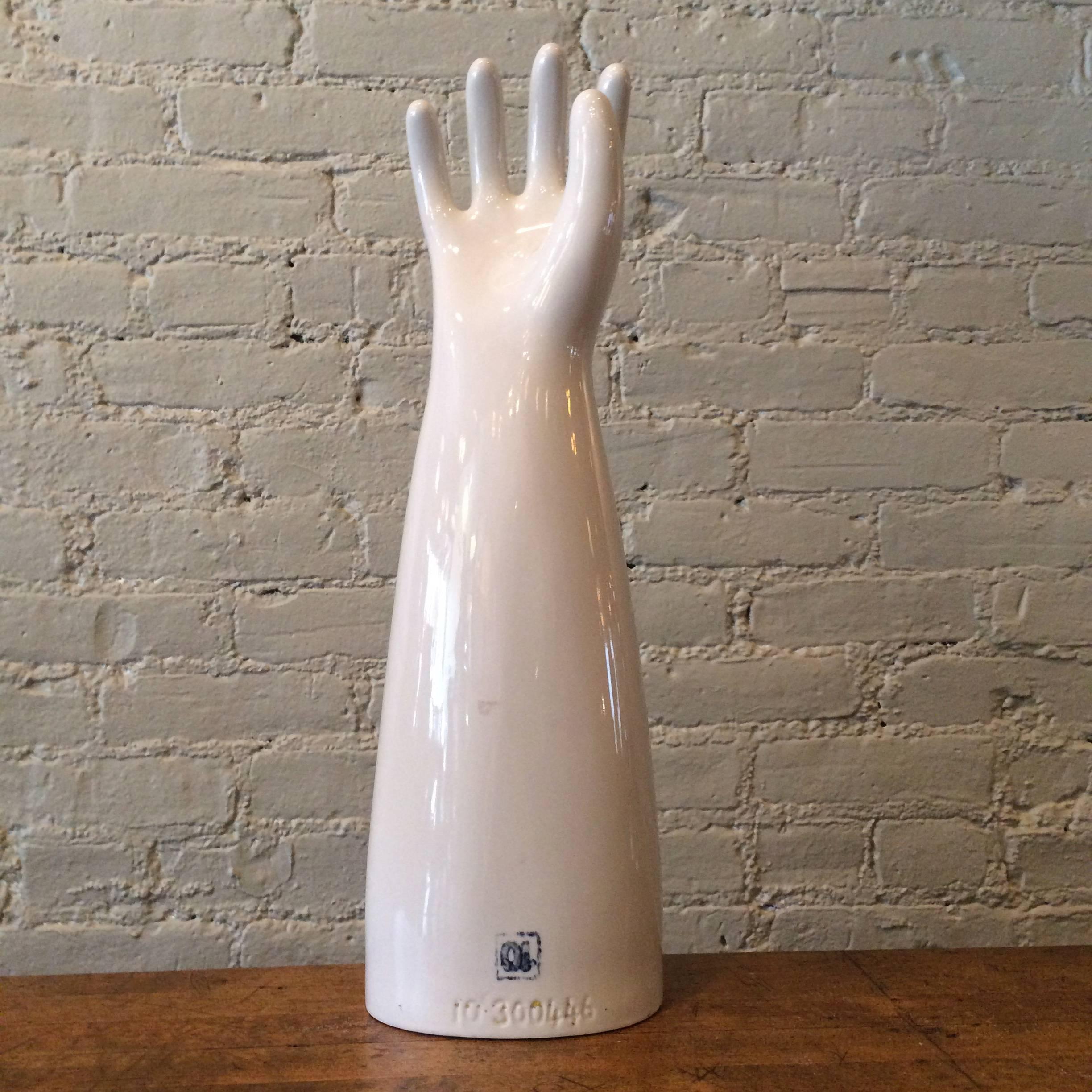 American Large Industrial Mid-Century Porcelain Glove Molds