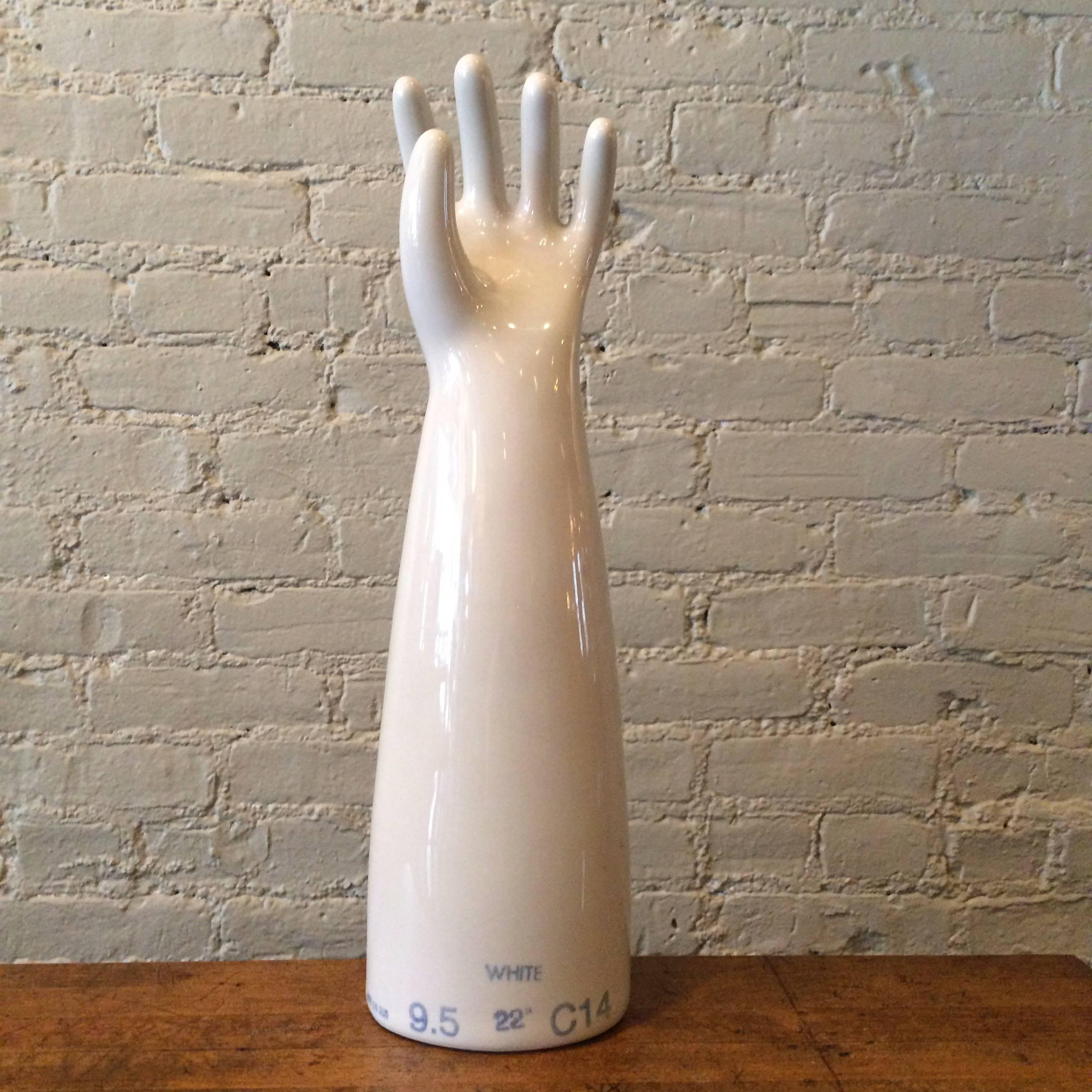 Large Industrial Mid-Century Porcelain Glove Molds In Good Condition In Brooklyn, NY
