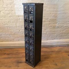 Painted Steel Us Post Office Mail Sorting Safe Box Unit