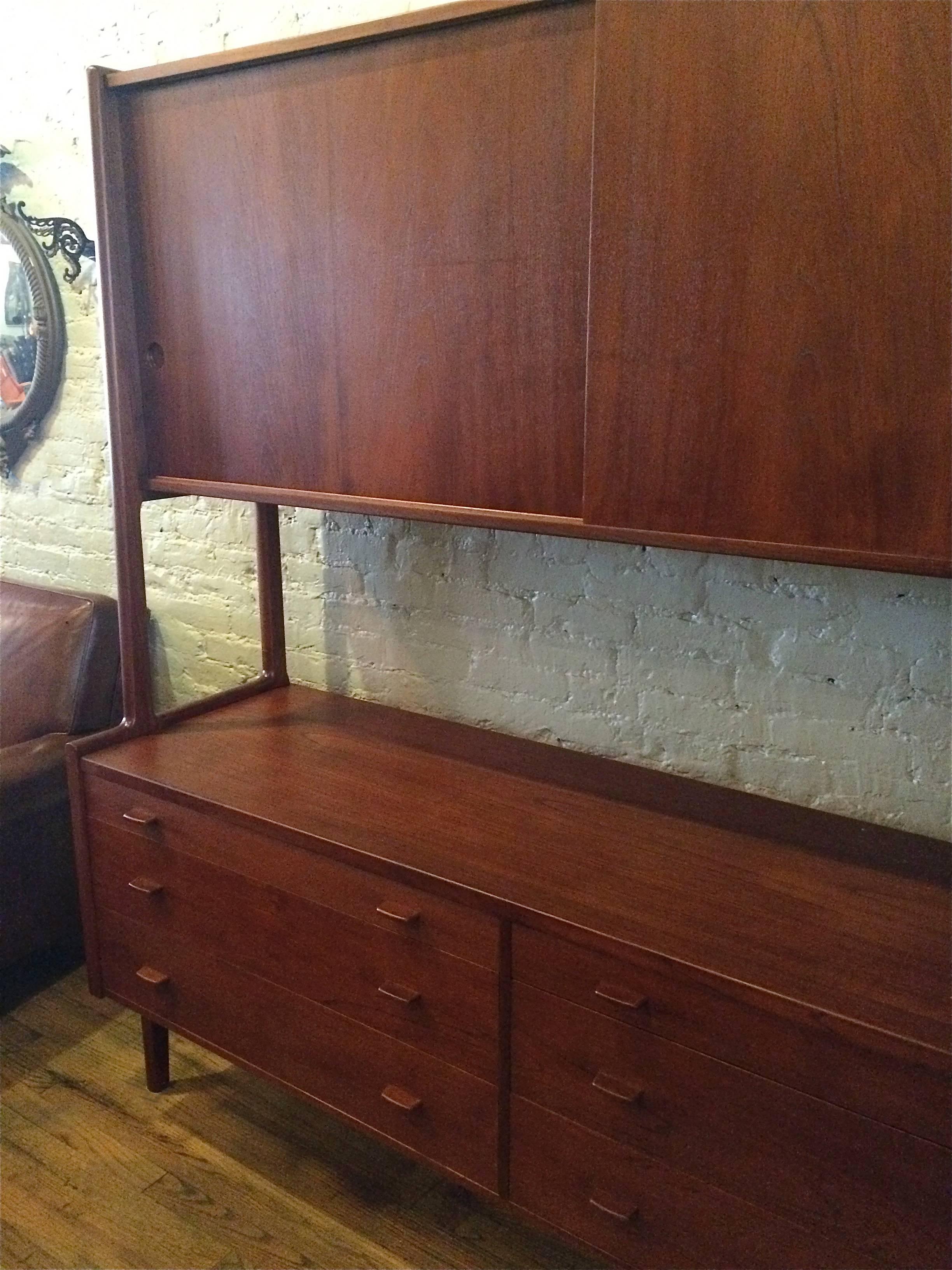 Danish Modern Teak Sideboard Credenza by Hans Wegner for Ry Mobler, Denmark In Excellent Condition In Brooklyn, NY