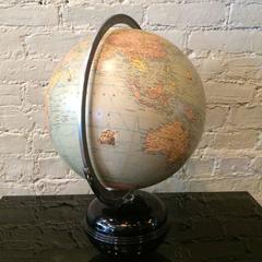Art Deco Indexed Terrestrial Art Globe By Rand McNally & Co.