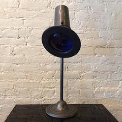 Early 20th Century Nickel-Plated Brass Laboratory Culturing Lamp