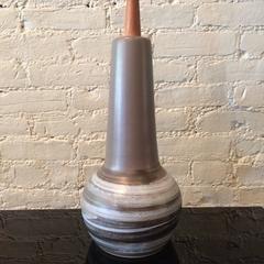 Blue Art Pottery Table Lamp by Gordon Martz for Marshall Studios