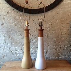 Tall Art Pottery Table Lamps by Gordon Martz for Marshall Studios