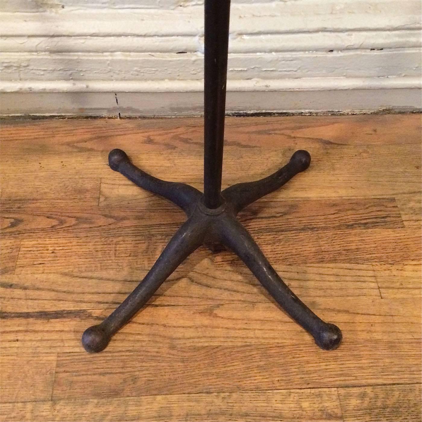 Rare Early 20th Century Industrial Japanned Steel Lingerie Rounder Rack 2