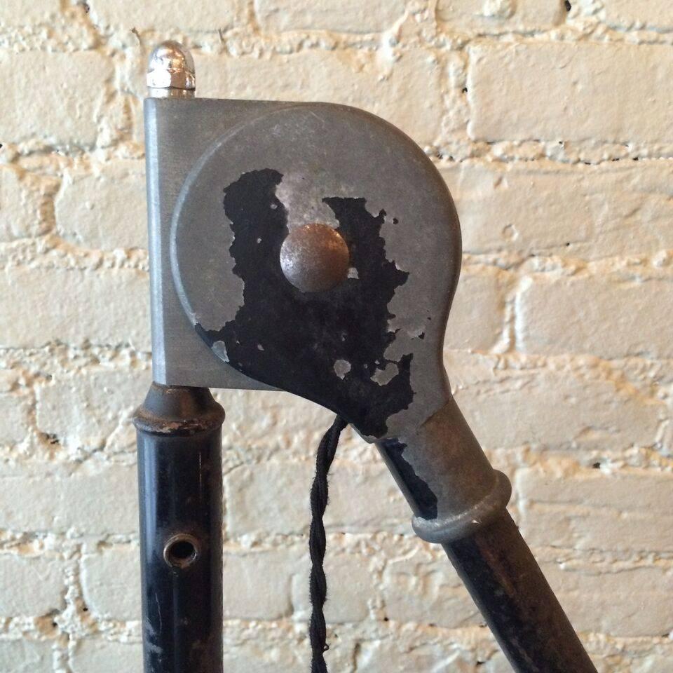 Early 20th Century 1920s Industrial Articulating Dentist Floor Lamp