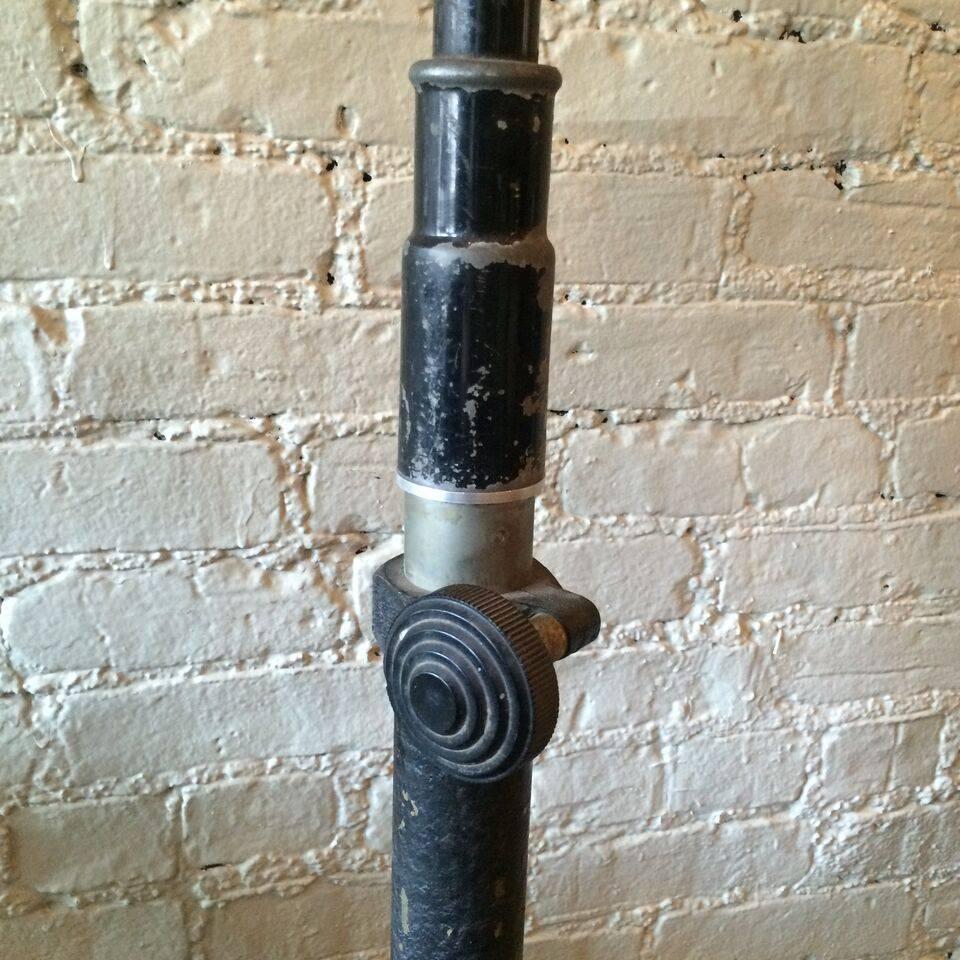 Chrome 1920s Industrial Articulating Dentist Floor Lamp