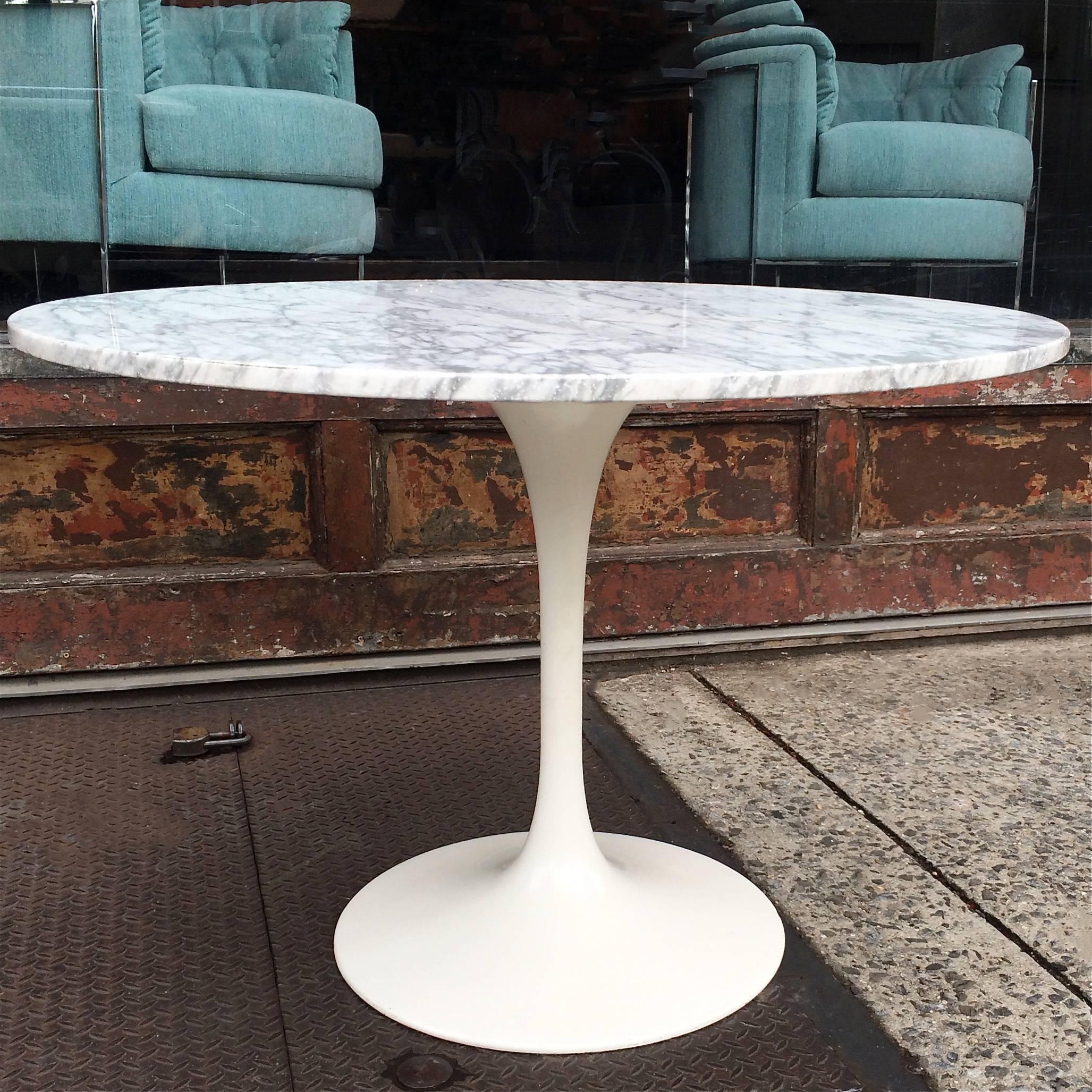 marble top tulip table
