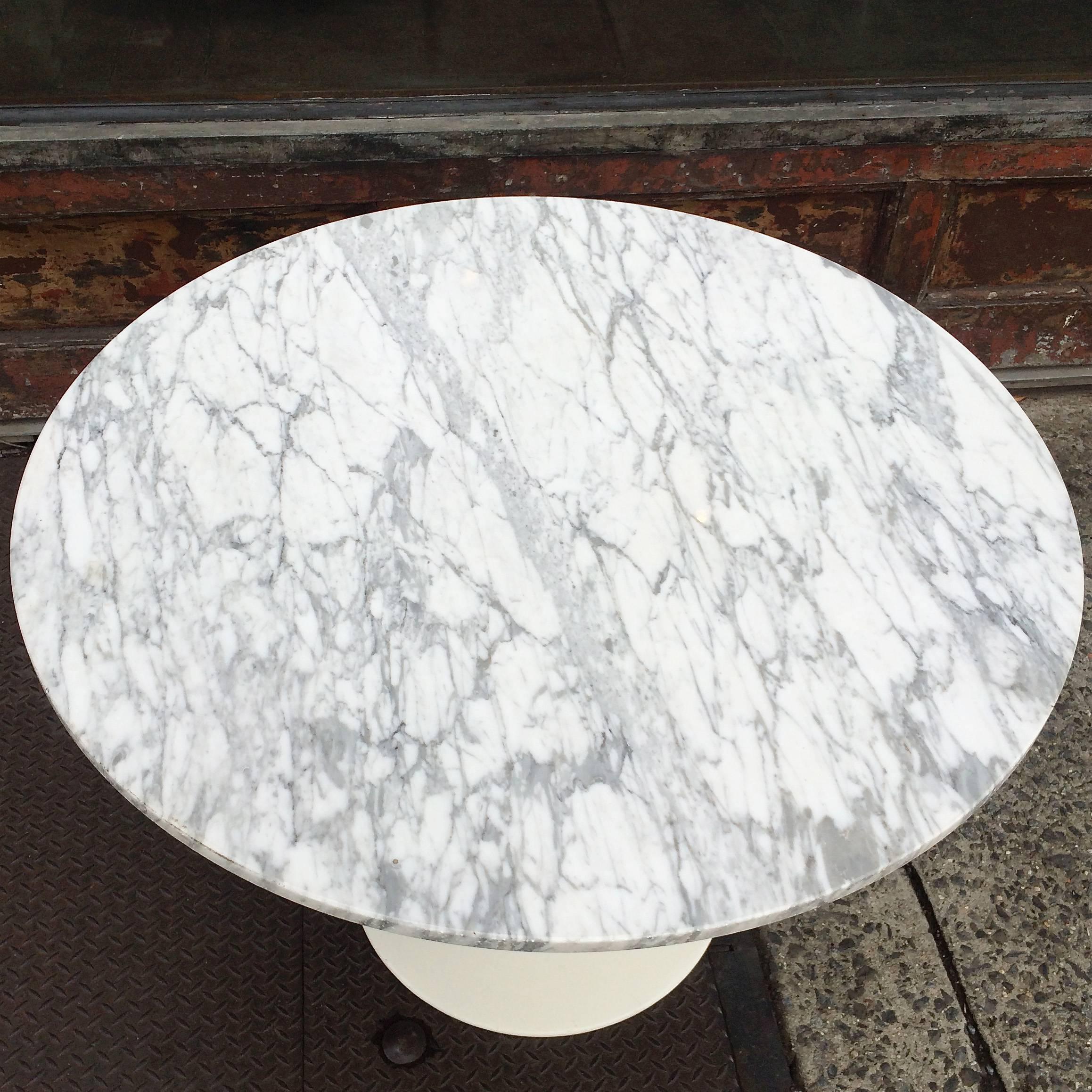 tulip table marble top