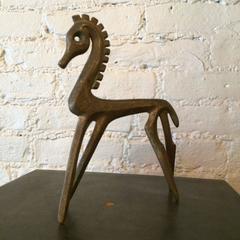 Mid-Century Modern Bronze Horse Sculpture by Frederick Weinberg