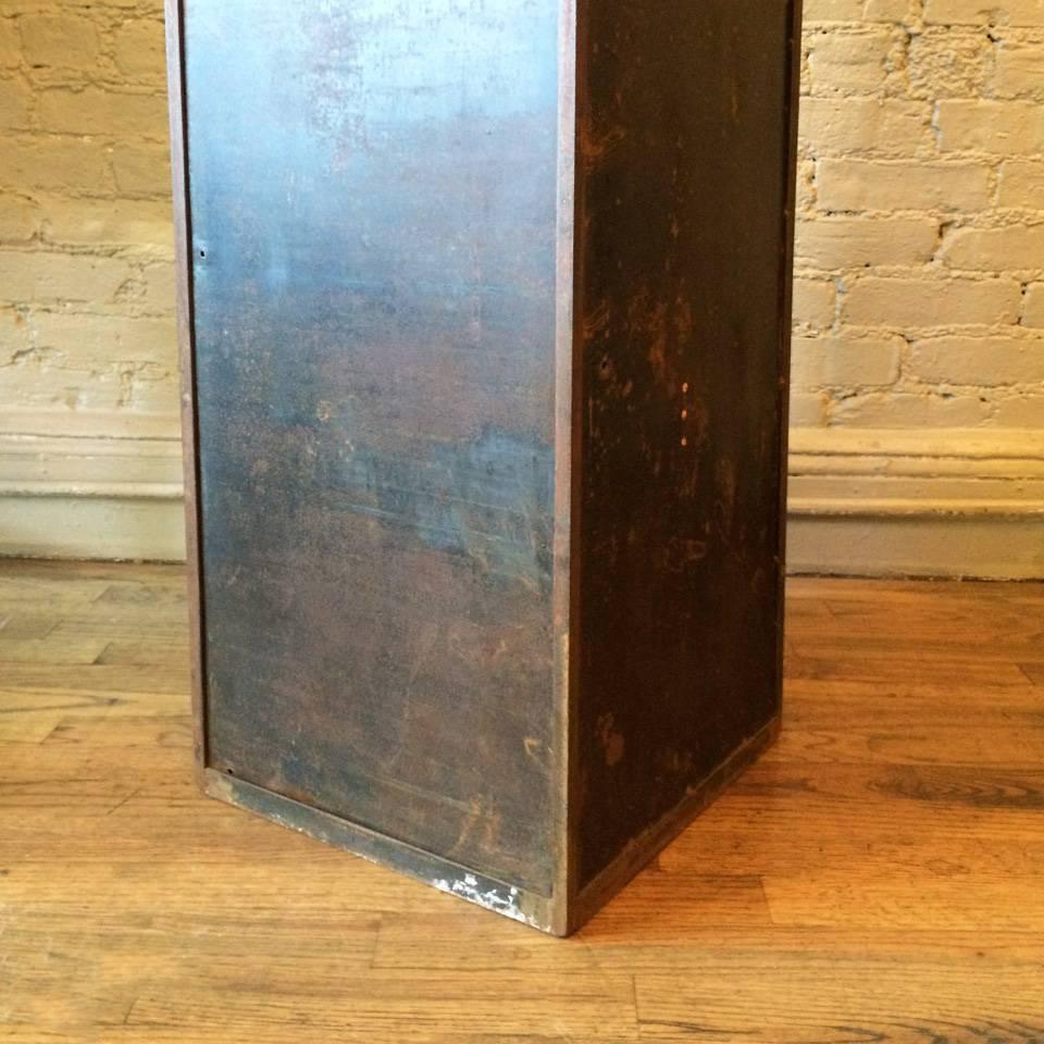 Artisan-Made Industrial Raw Steel Column In Good Condition In Brooklyn, NY