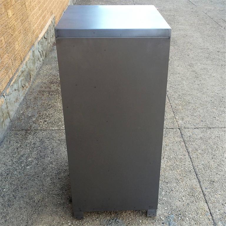 MidCentury Brushed Steel Office Filing For Sale at 1stdibs
