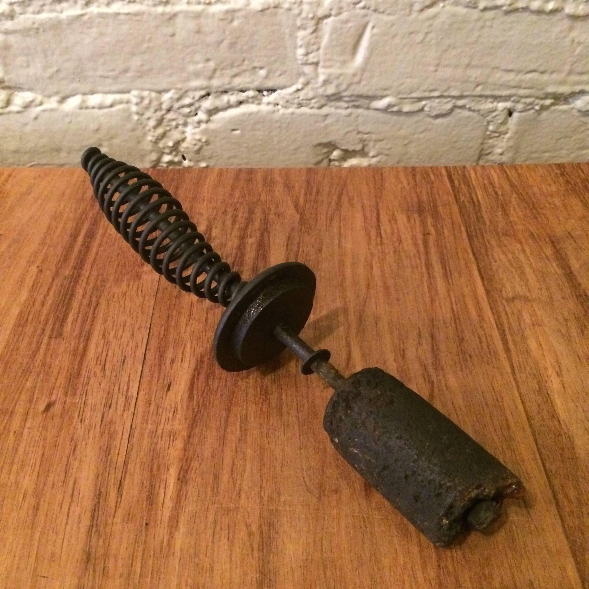 American George Nelson Cast Iron Fire Starter For Sale