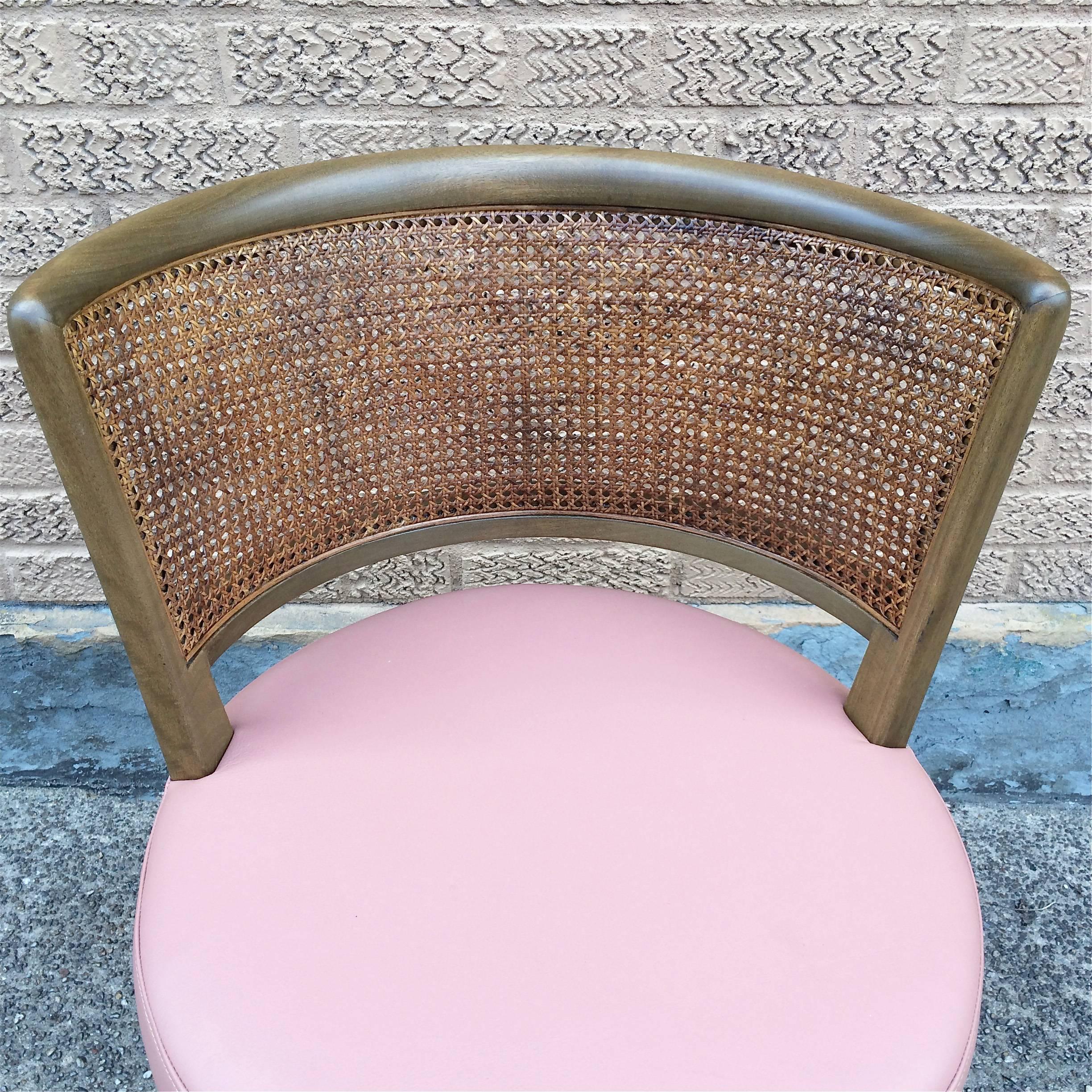 Swivel Vanity Chair by Edward Wormley for Dunbar In Excellent Condition In Brooklyn, NY