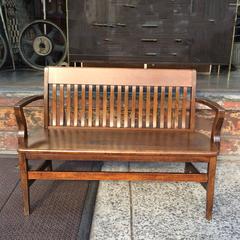 1940s Maple Court House Bench
