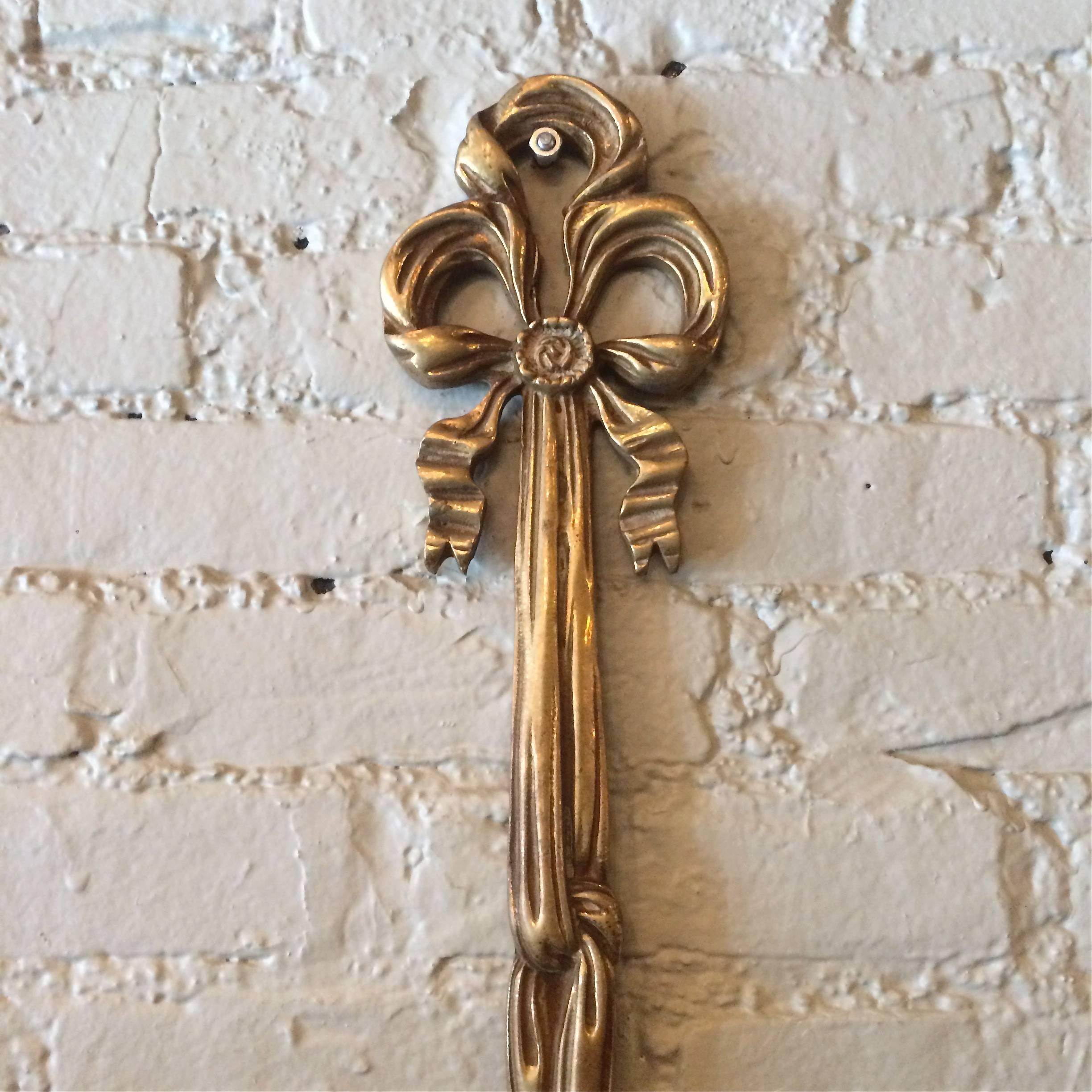 Mid-20th Century Hollywood Regency Brass Wall Candle Sconce