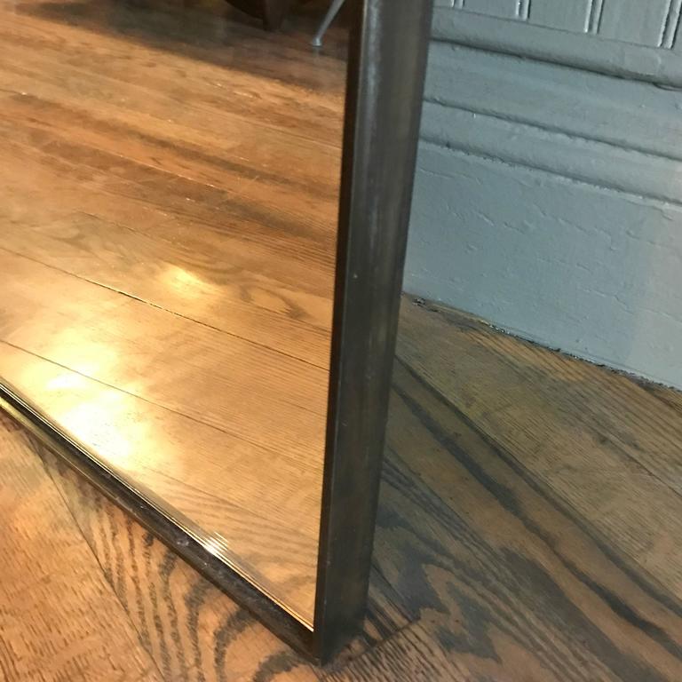 Tall Slim Custom Steel Frame Full Length Mirror at 1stdibs
