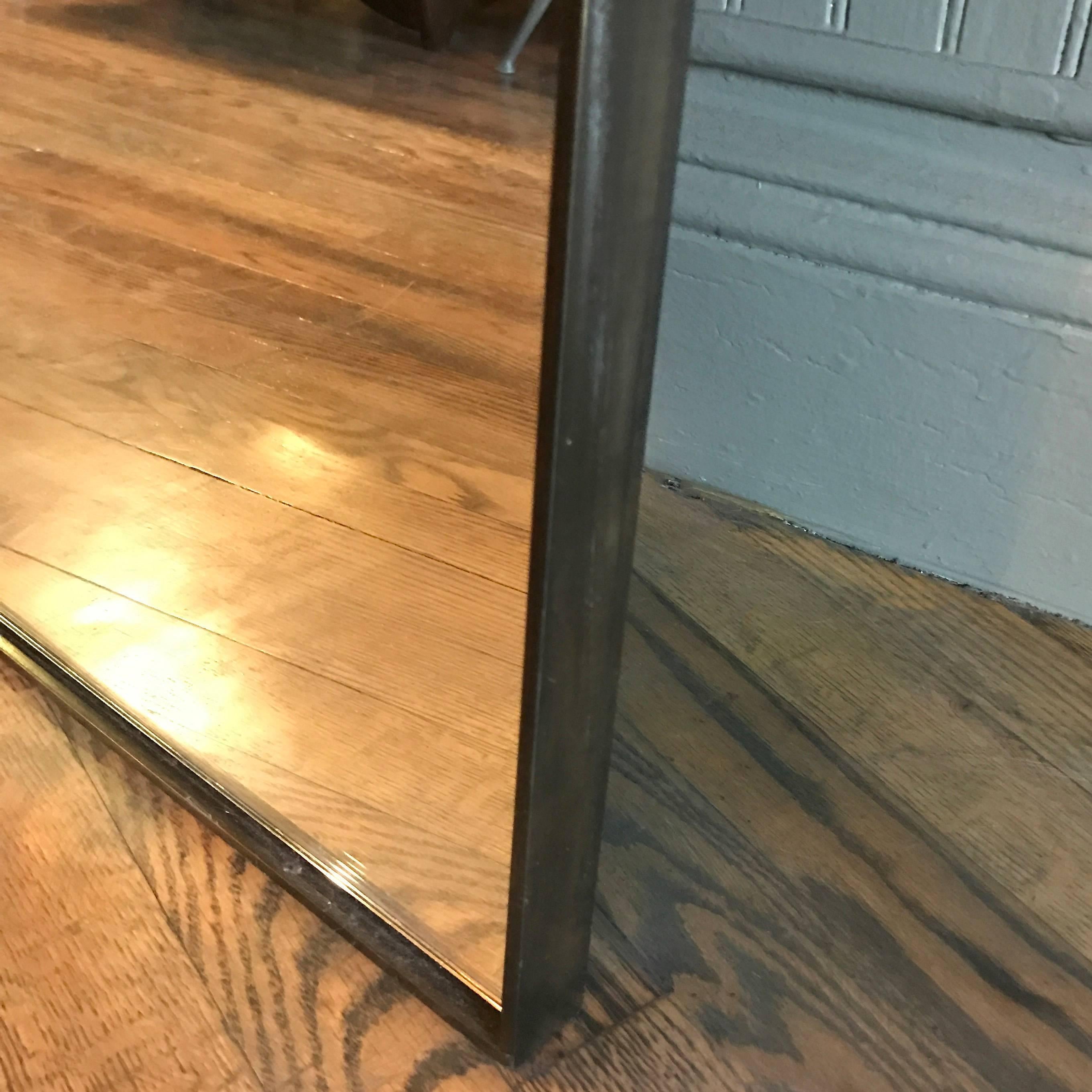 Industrial Tall Slim Custom Steel Frame Full Length Mirror