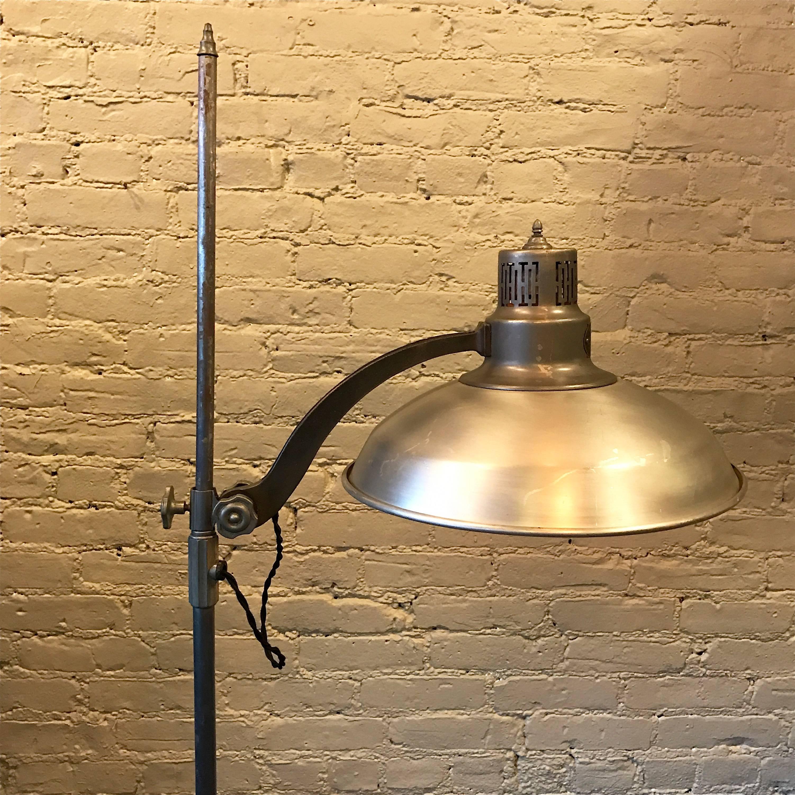 American Industrial Steel Converted Sun Floor Lamp by General Electric