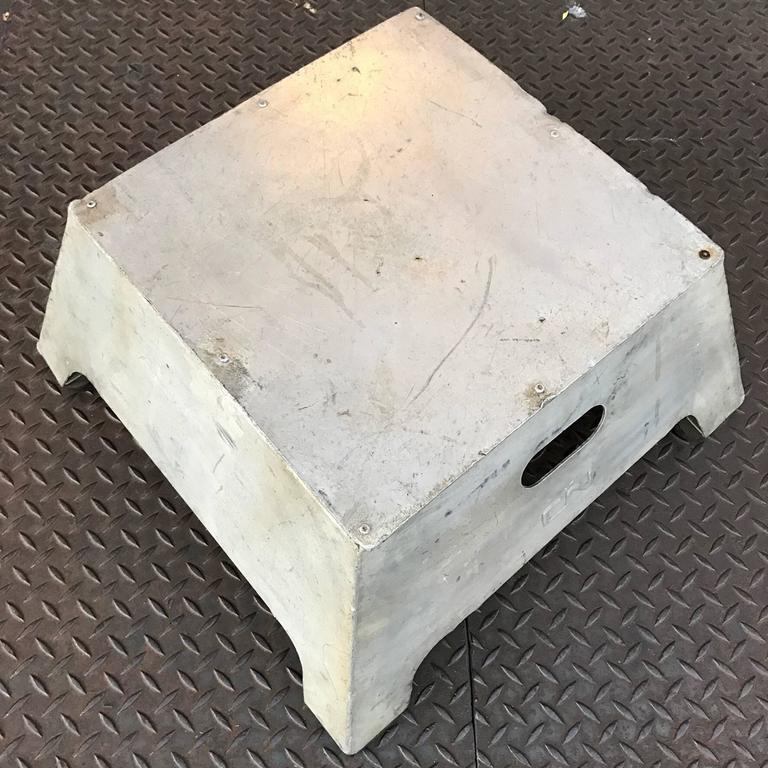 Industrial Aluminum Train Conductor Stool at 1stDibs