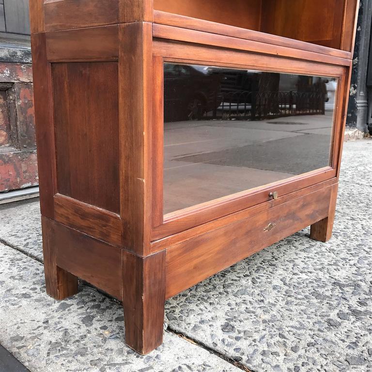 Four Stack Cherry Wood Barrister Book Case by Globe Wernicke at 1stDibs