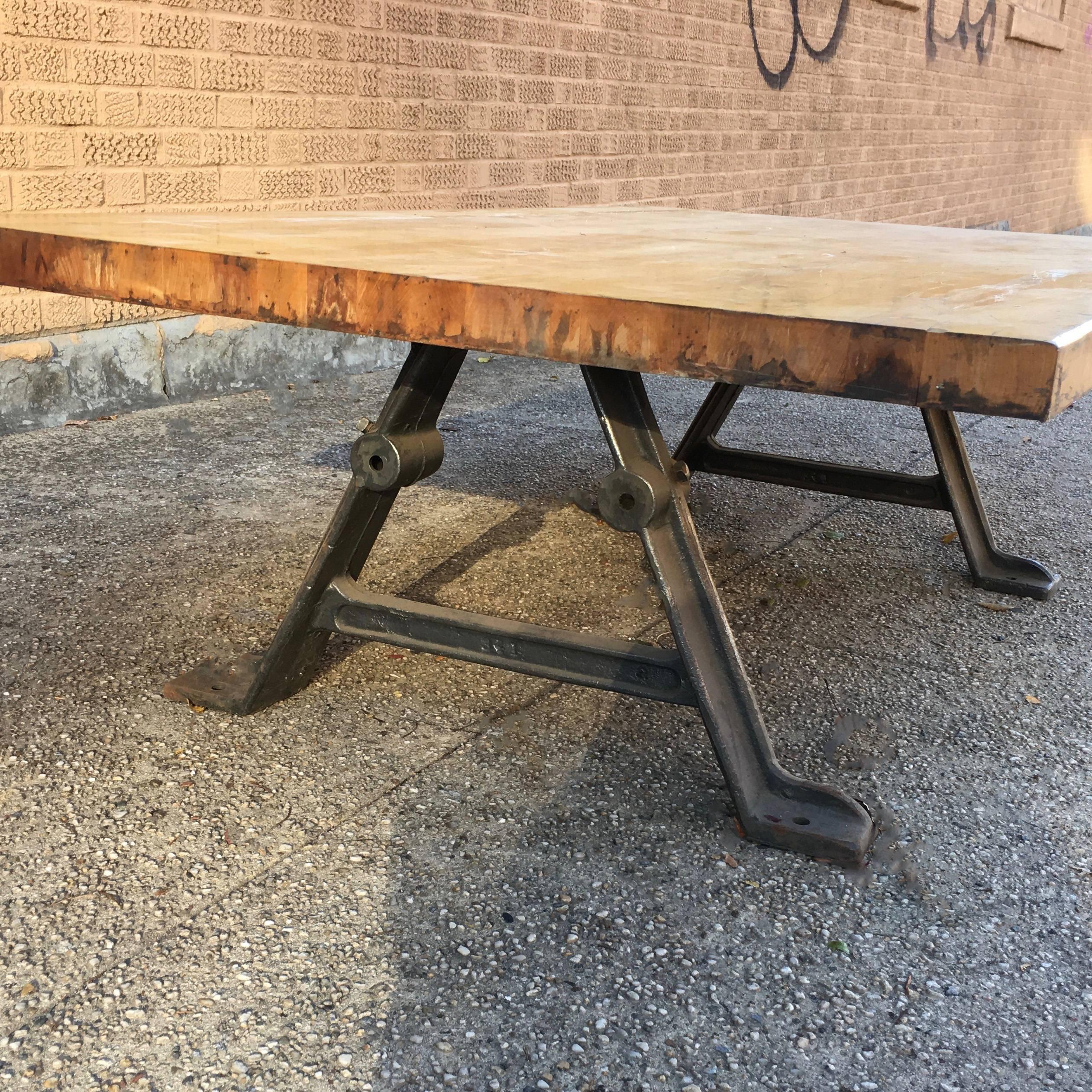 reclaimed birch butcher block