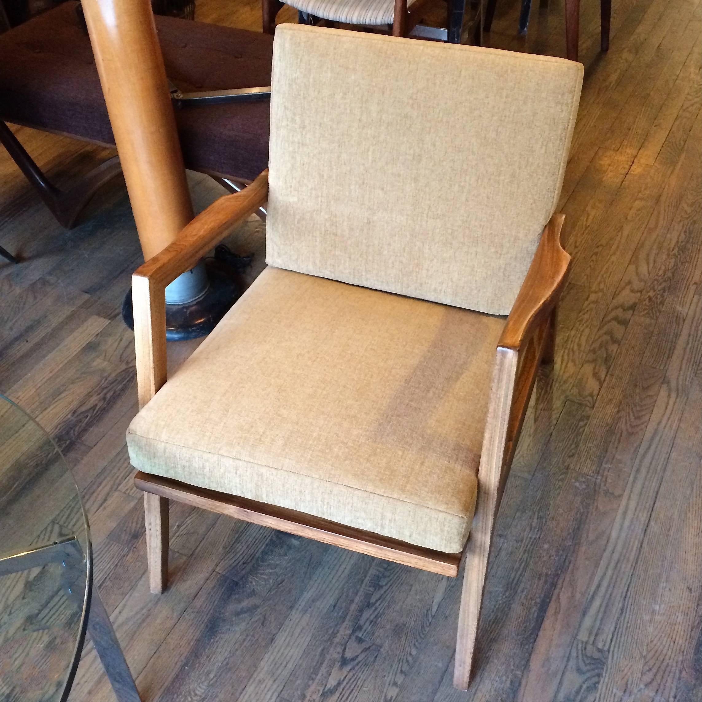 Sculptural Mid-Century Modern Birch Lounge Chair In Excellent Condition In Brooklyn, NY