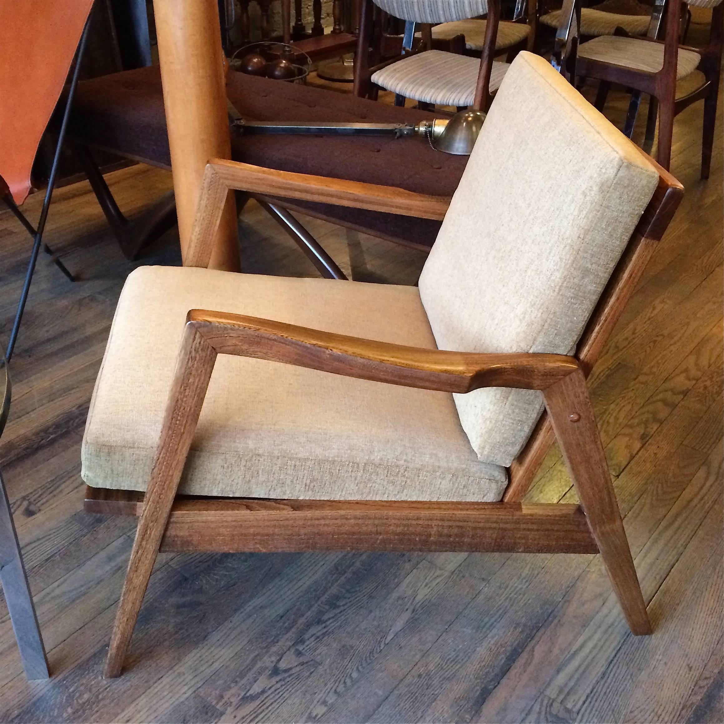 Sculptural Mid-Century Modern Birch Lounge Chair 2