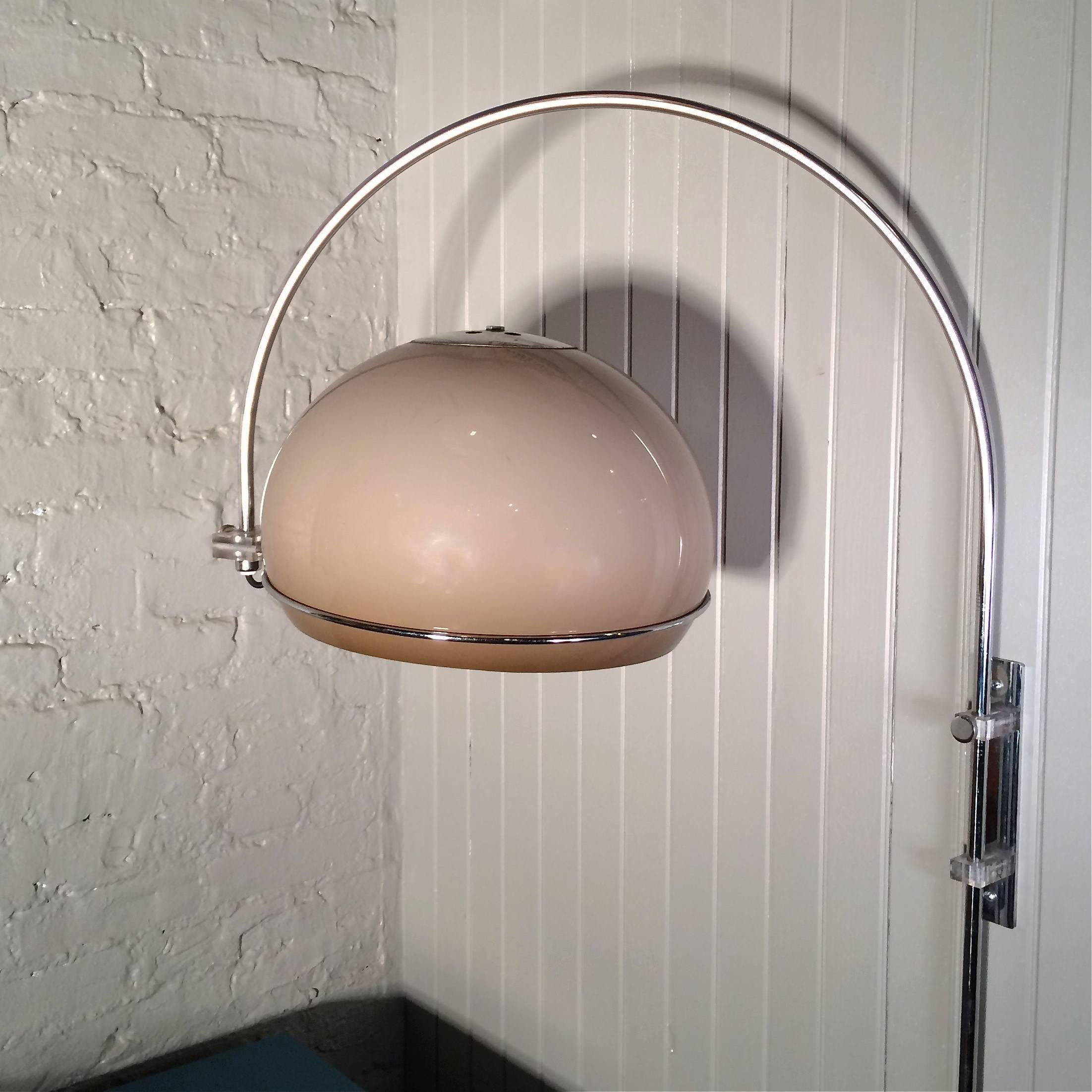 Eyeball High Arc Sconce Lamp by Gebroeders Posthuma for Gepo In Good Condition In Brooklyn, NY
