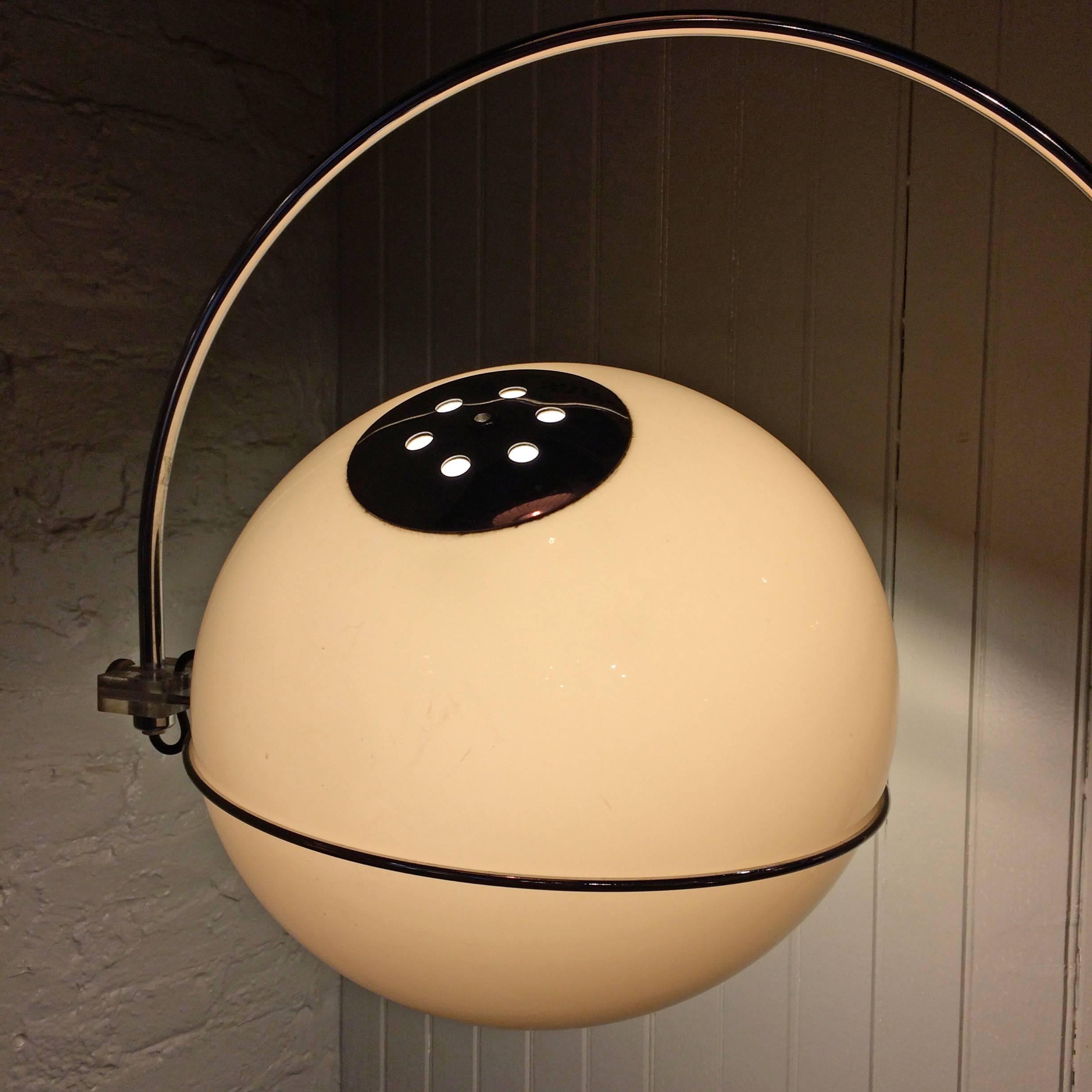 Late 20th Century Eyeball High Arc Sconce Lamp by Gebroeders Posthuma for Gepo