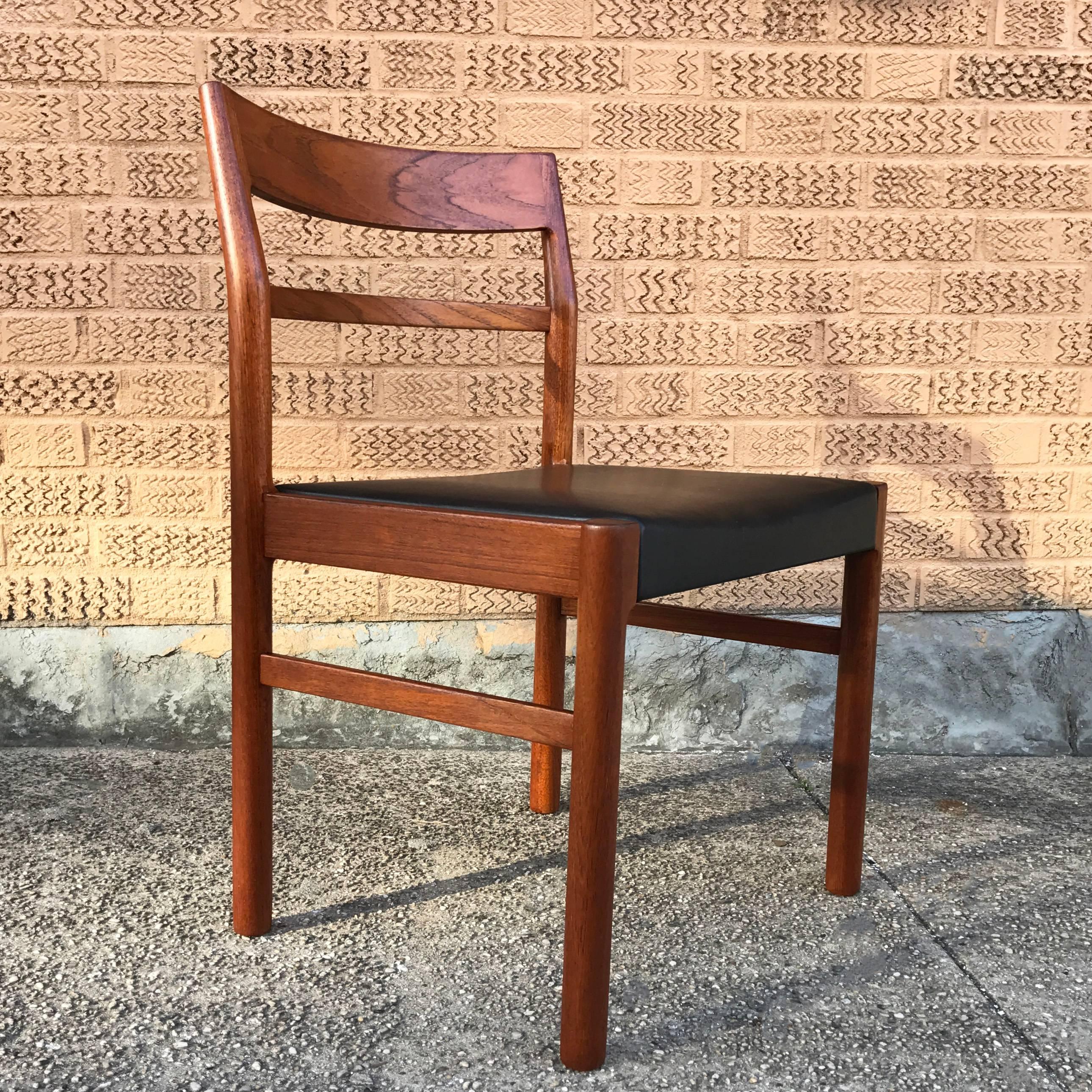 Set of Four Danish Modern Teak Dining Chairs by Kurt Ostervig In Excellent Condition In Brooklyn, NY