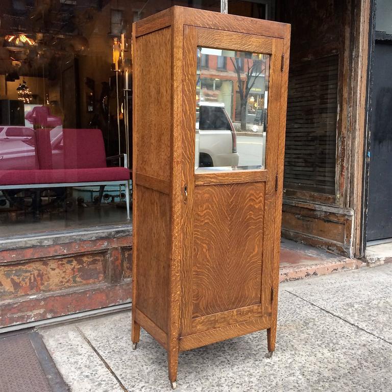 Arts and Crafts Quarter Sawn Oak Armoire at 1stDibs