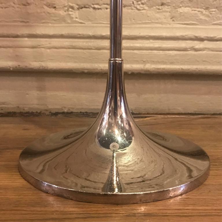Chrome Mushroom Floor Lamp by Laurel Lamp Company In Excellent Condition In Brooklyn, NY
