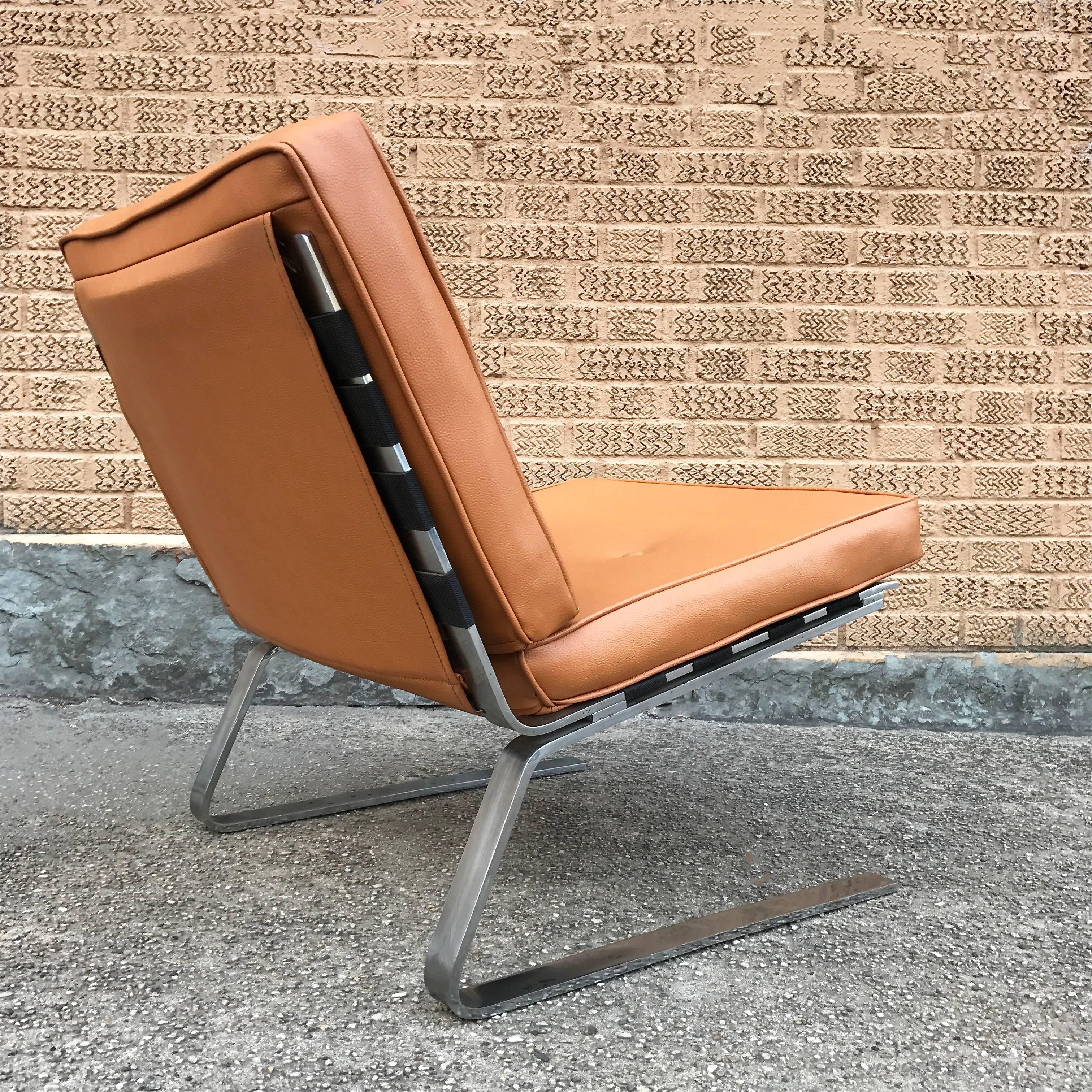 mid century chrome chair