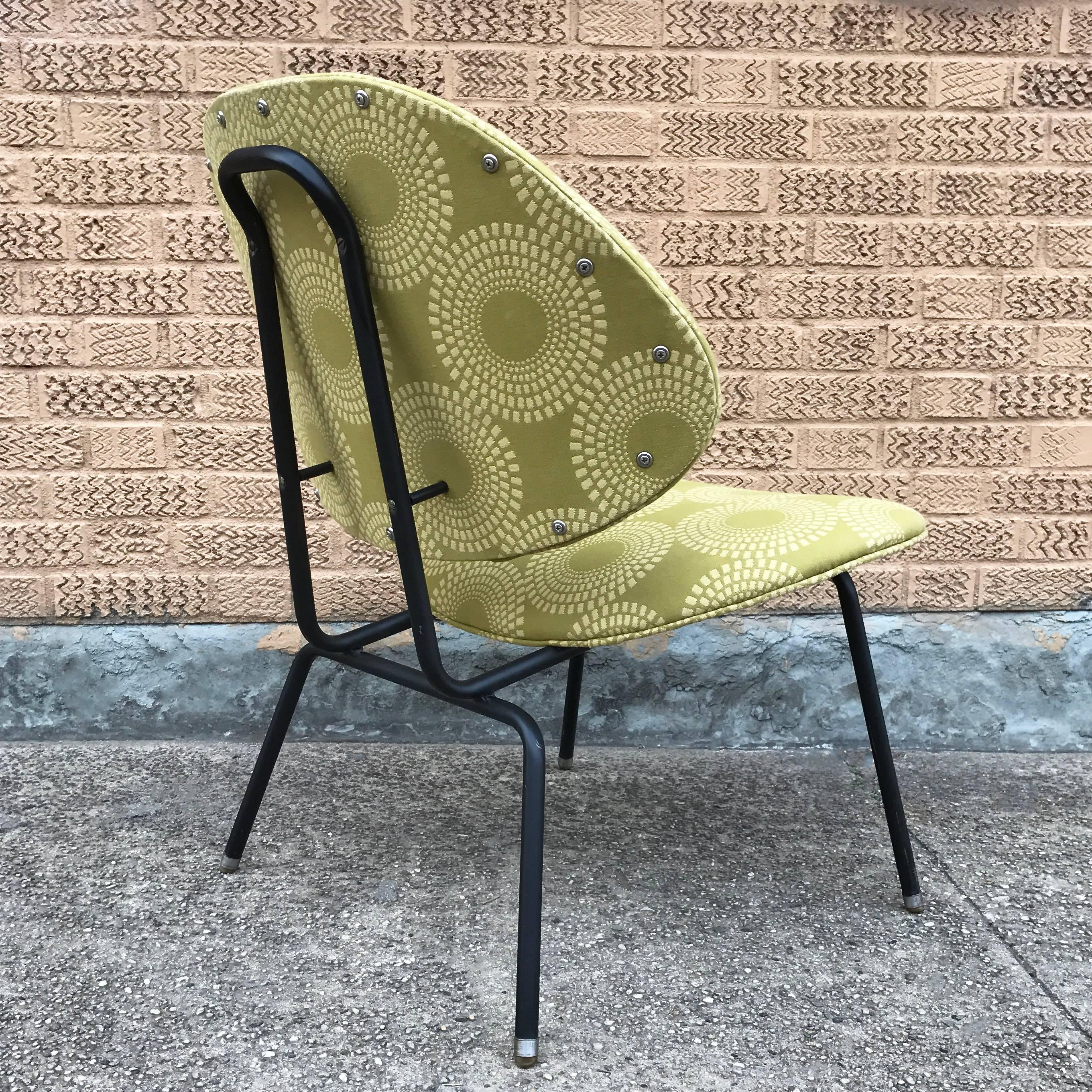 Mid-20th Century Mid-Century Modern Upholstered Lounge Slipper Chair