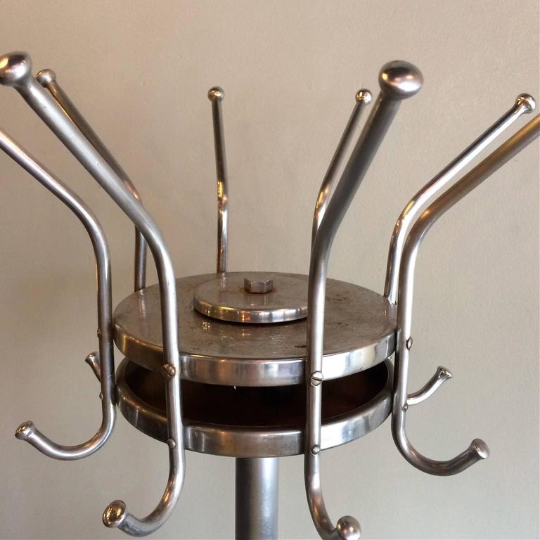 Art Deco Chrome Revolving Coat Tree Rack at 1stDibs art deco coat