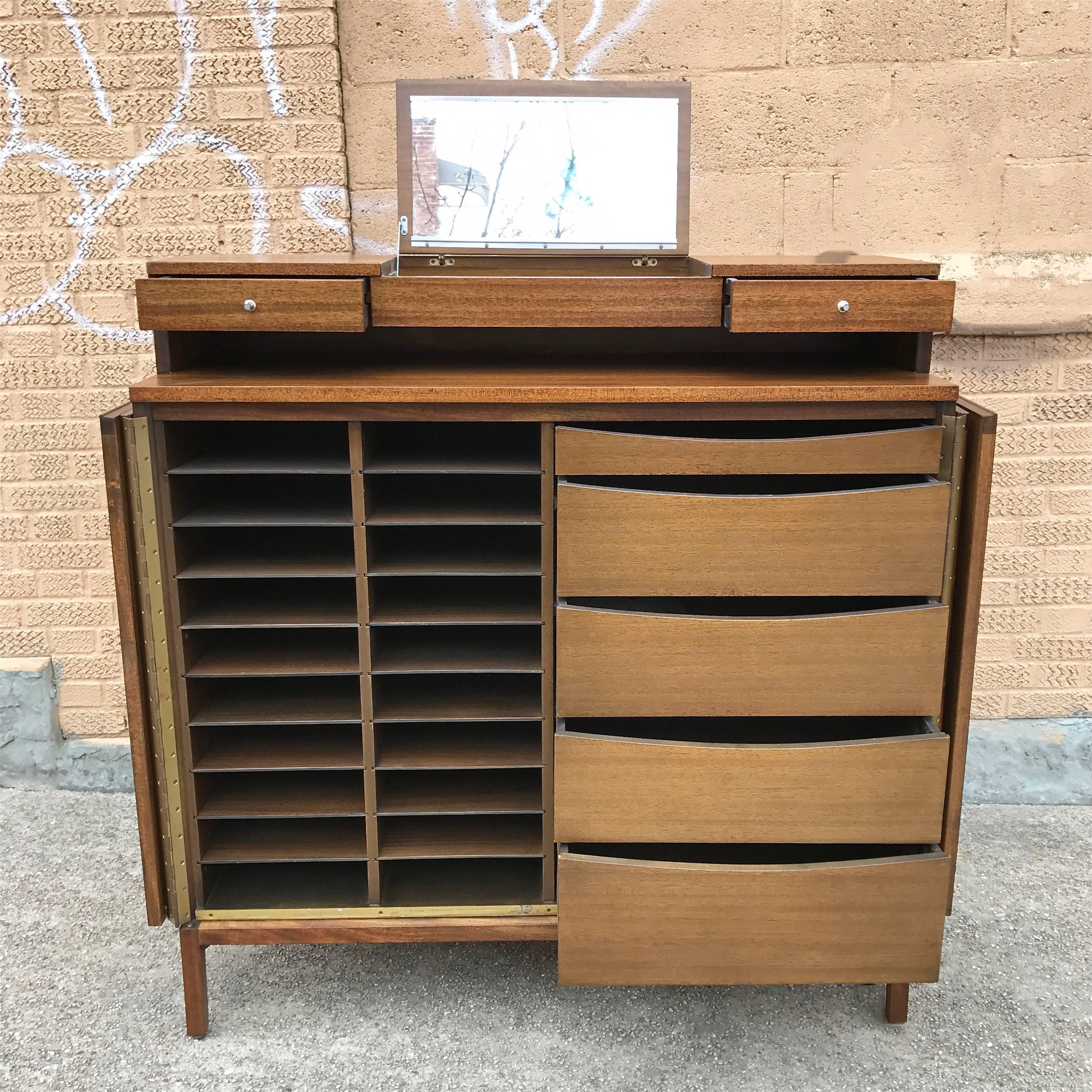 20th Century Tall Gentleman's Chest Dresser by Paul McCobb for Calvin the Irwin Collection