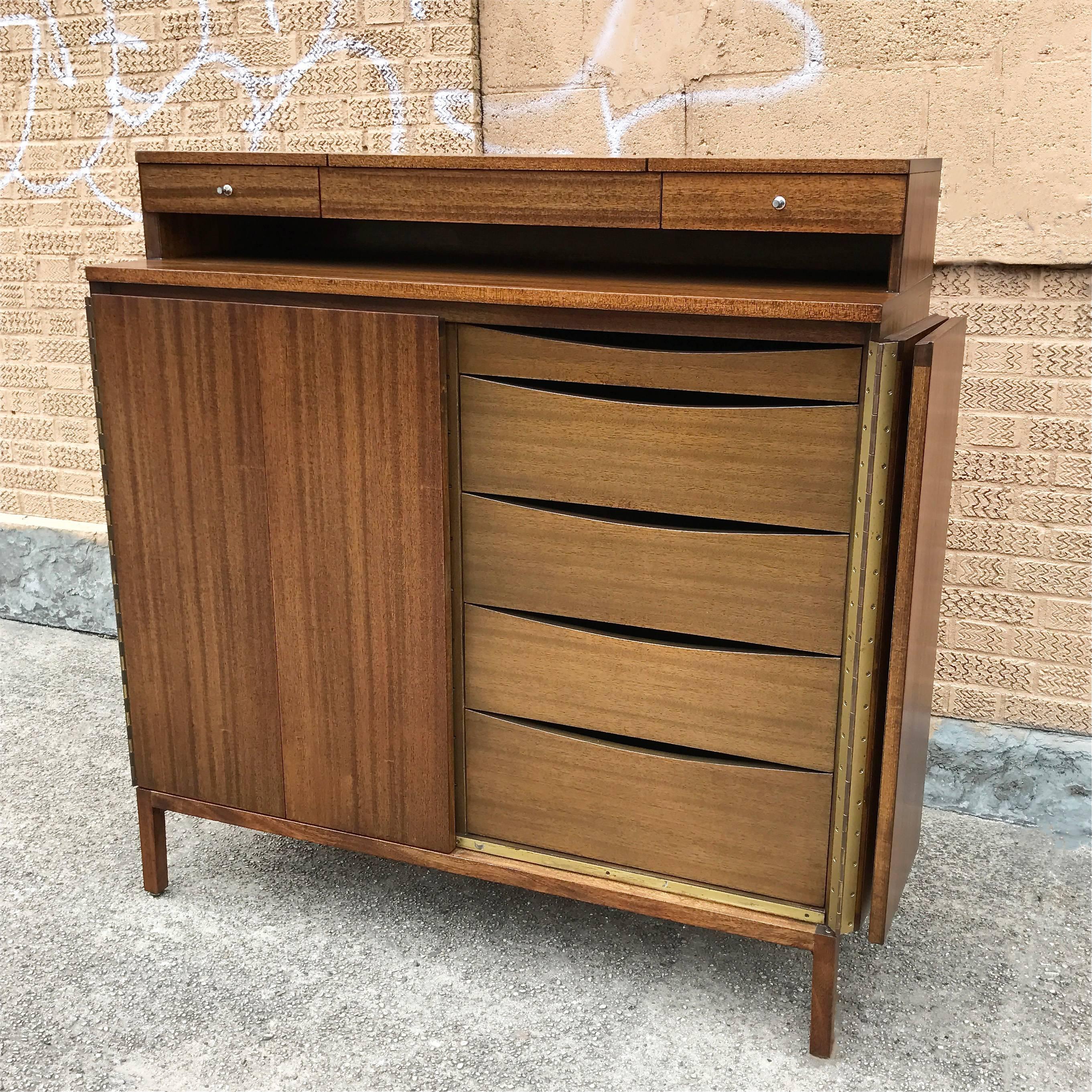 American Tall Gentleman's Chest Dresser by Paul McCobb for Calvin the Irwin Collection