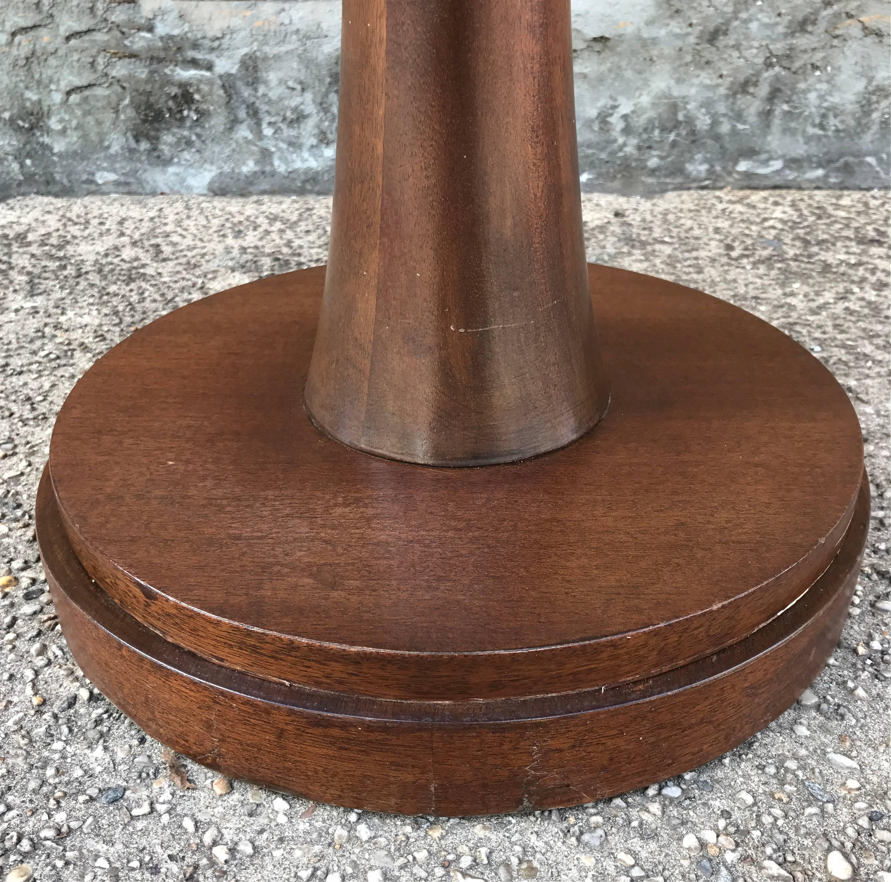 20th Century Mid-Century Mahogany Pedestal Centre Table