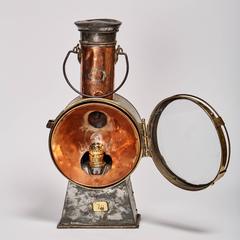 Antique 19th Century Copper and Tin Railroad Lantern