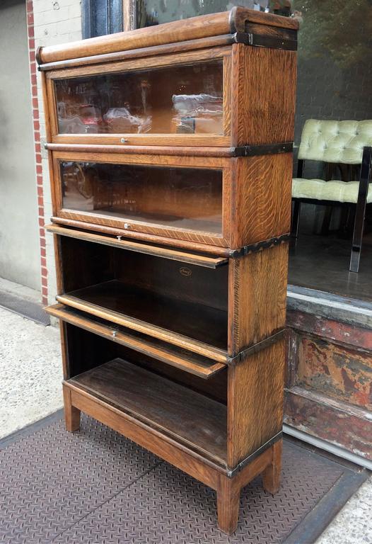 Early 20th Century Oak Barrister Case by Globe Wernicke Co. at 1stDibs
