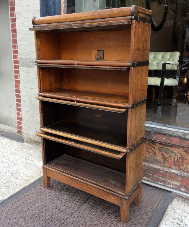 Early 20th Century Oak Barrister Case by Globe Wernicke Co. at 1stDibs