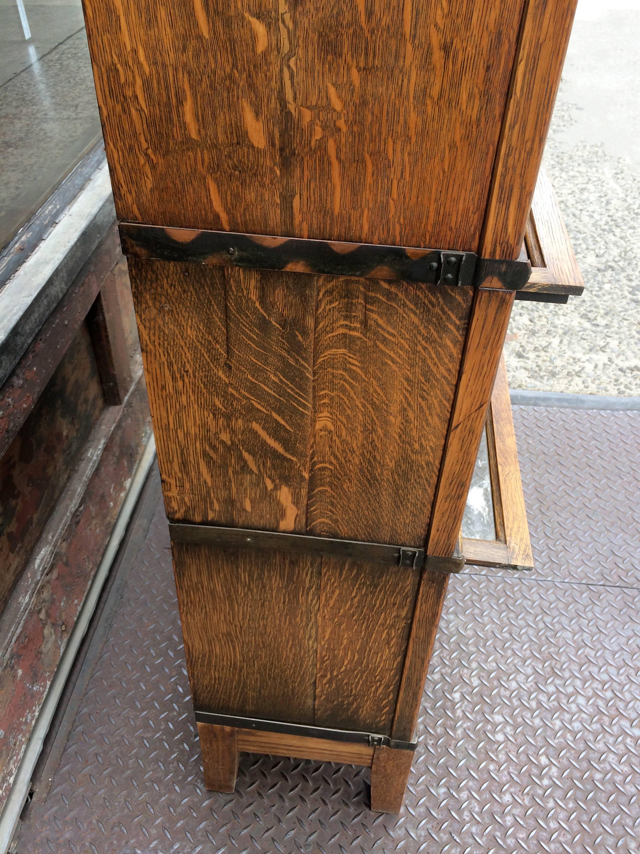 American Early 20th Century Oak Barrister Case by Globe Wernicke Co.