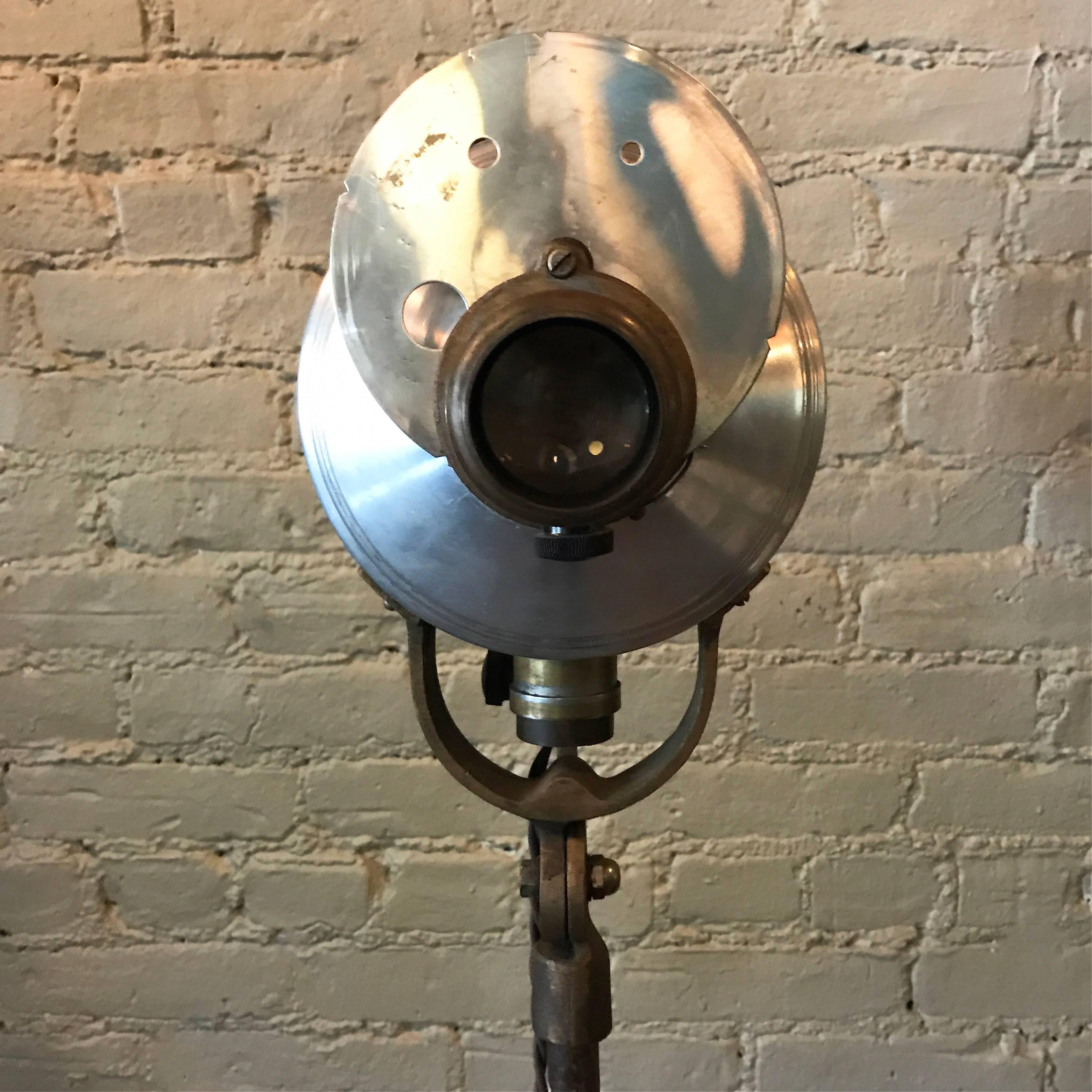 Machine Age Medical Floor Lamp by Prometheus Electric Corp. In Excellent Condition In Brooklyn, NY